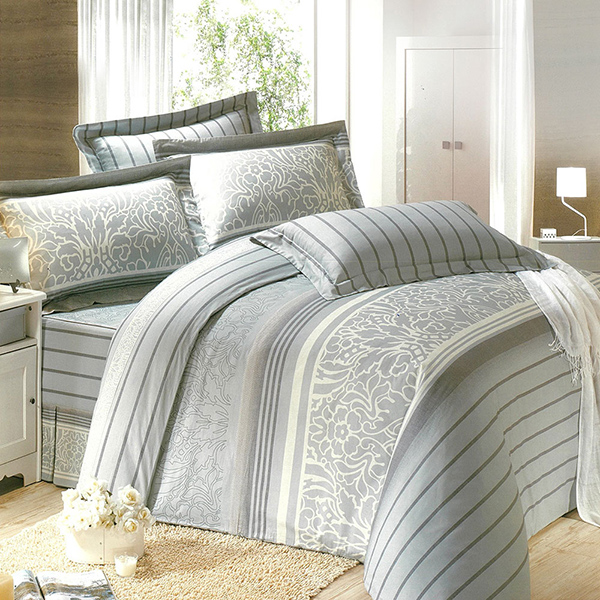 【DUYAN 竹漾】雙人/加大 - 五件式床罩組 / 40支精梳棉 / 華爾曼 台灣製