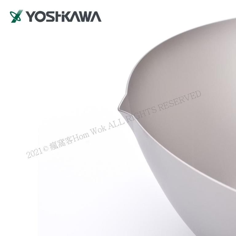 【YOSHIKAWA吉川】日本超輕純鈦炒鍋33cm(送強化玻璃鍋蓋)日本製 3810055