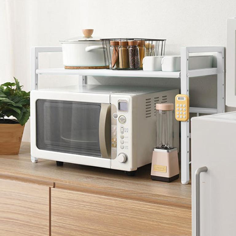 元森桌上流理台上伸縮單層置物架