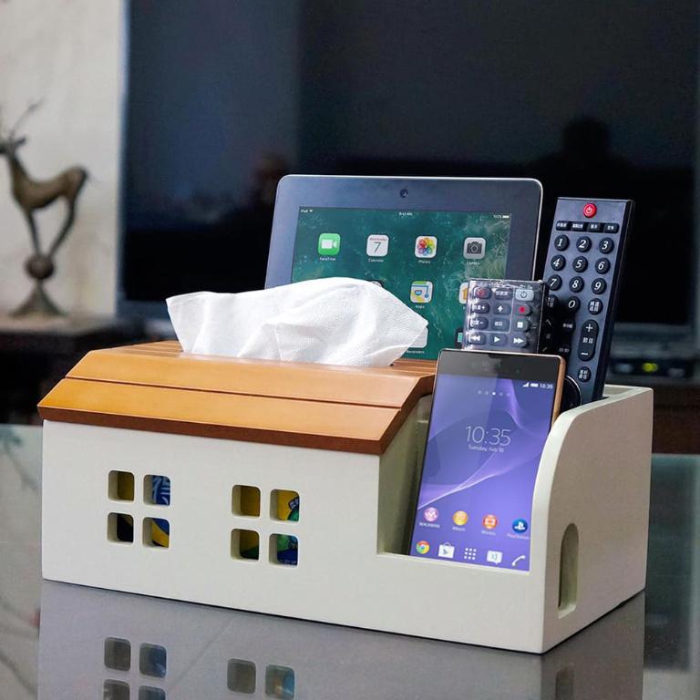 鄉村趣古木調加強版電線收納盒