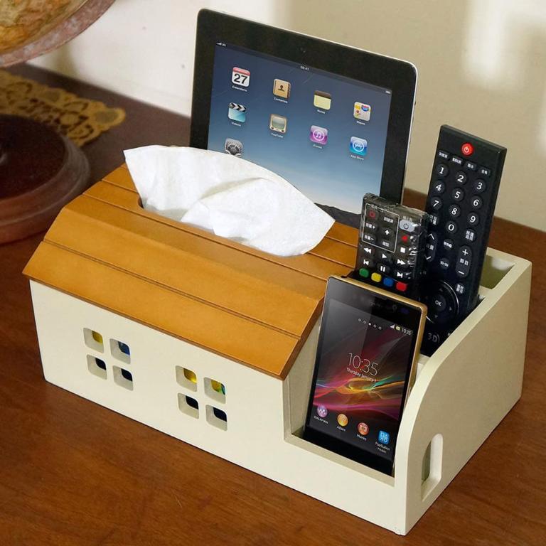 鄉村趣古木調加強版電線收納盒