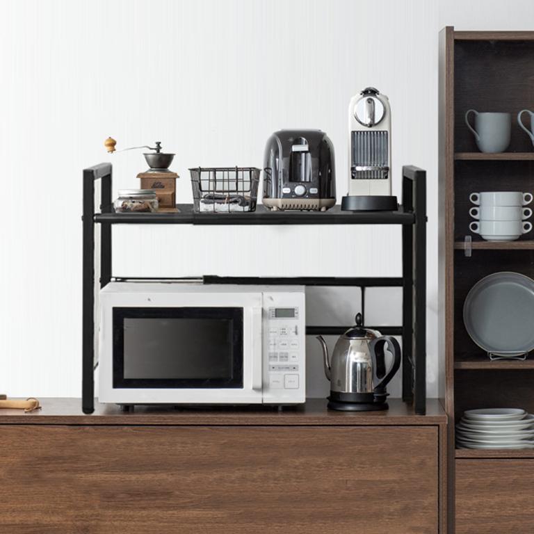 元森桌上流理台上伸縮單層置物架