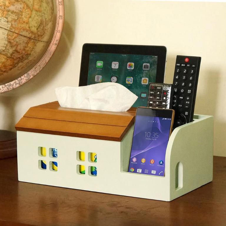 鄉村趣古木調加強版電線收納盒