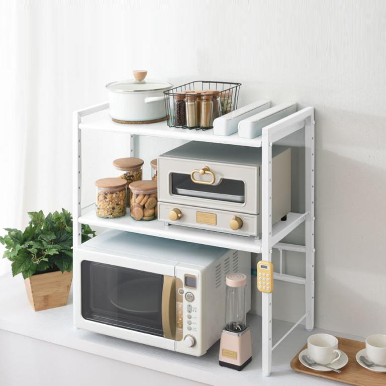 元森桌上流理台上伸縮兩層置物架