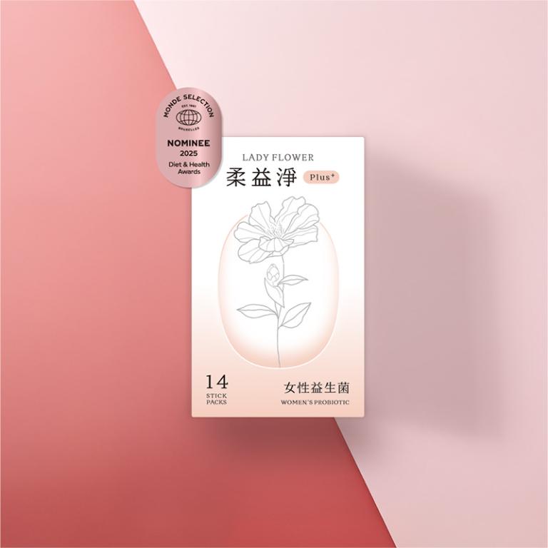 LADY FLOWER 柔益淨 女性益生菌 Plus輕巧包(14入/盒)+芯動 Q10粉(100g/罐)