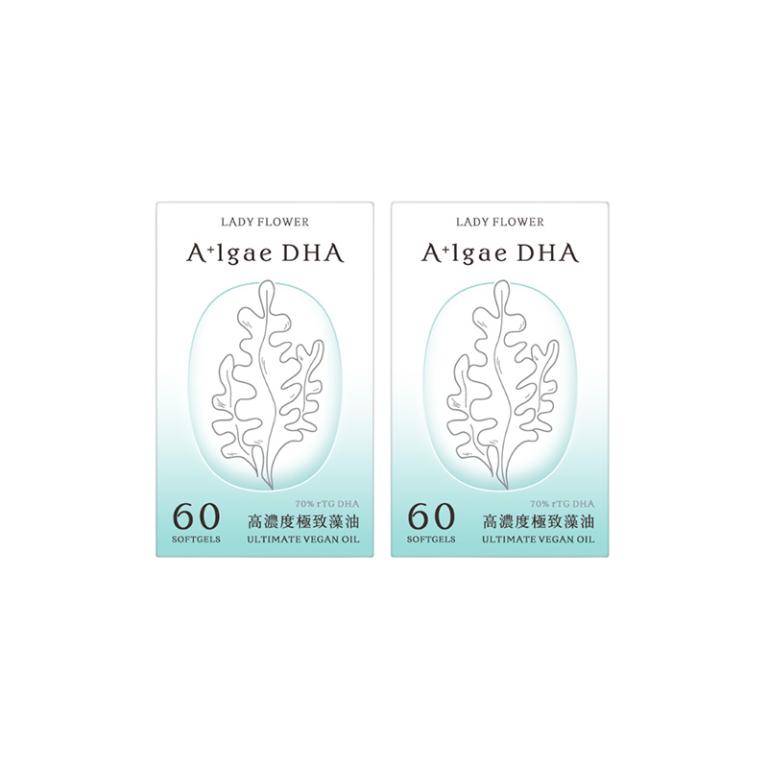 LADY FLOWER 70% DHA 極致藻油 60顆/盒 (2盒組)