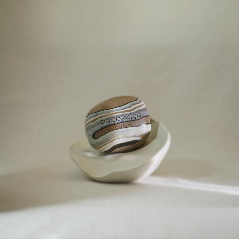 豆香無言 鵝卵石香氛輕柔磨砂皂 465