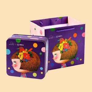【喜憨兒】完美小孩聯名鐵盒-幸福版(紫色) I 手工餅乾 I 伴手禮