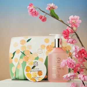 Laline 櫻花&含羞草 香氛泡泡沐浴露350ml