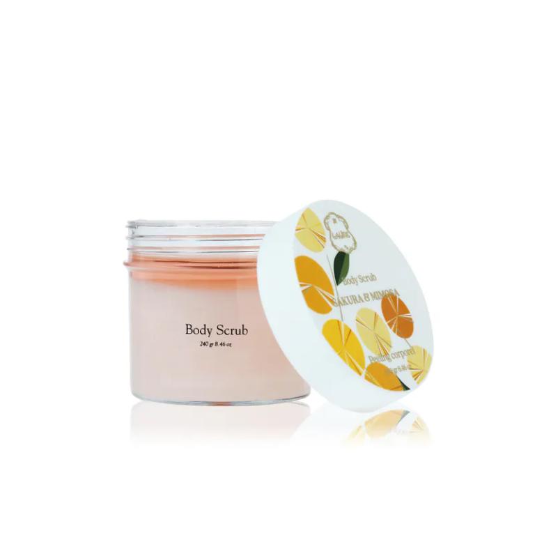 Laline 櫻花&含羞草 身體磨砂膏 240ml