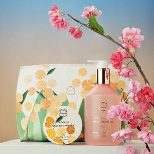 Laline 櫻花&含羞草 身體磨砂膏 240ml