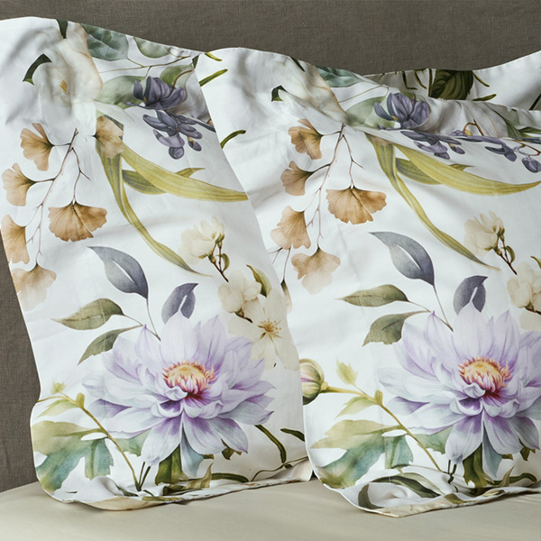 【寬庭】葡萄牙長纖棉寢飾四件式｜仲花錦簇 加大