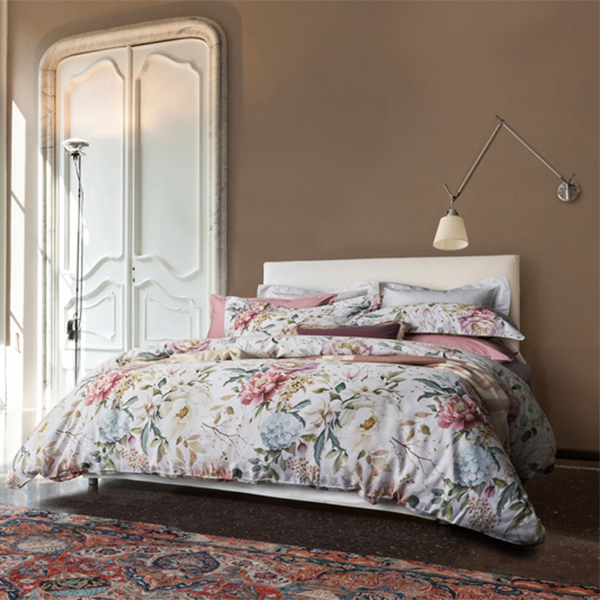 【寬庭】葡萄牙長纖棉寢飾四件式｜漫步沐冬 加大