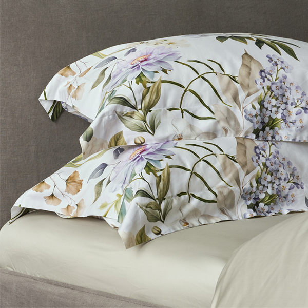 【寬庭】葡萄牙長纖棉寢飾四件式｜仲花錦簇 加大