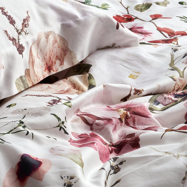 線上特賣｜【寬庭】葡萄牙長纖棉寢飾四件式｜瑰麗花園 雙人