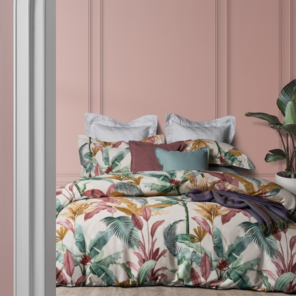 【寬庭】葡萄牙進口寢飾四件式｜絢麗雨林 雙人