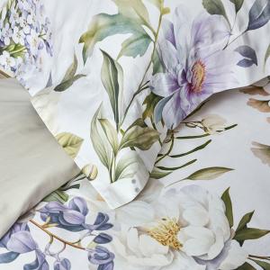 【寬庭】葡萄牙長纖棉寢飾四件式|仲花錦簇 加大