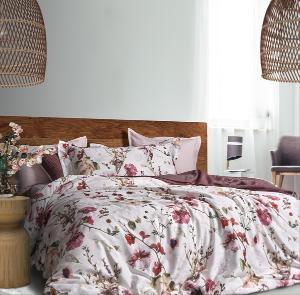 線上特賣｜【寬庭】葡萄牙長纖棉寢飾四件式｜瑰麗花園 雙人