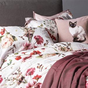 線上特賣｜【寬庭】葡萄牙長纖棉寢飾四件式｜瑰麗花園 雙人
