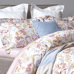 【寬庭】葡萄牙長纖棉寢飾四件式｜花漾植蘊 加大