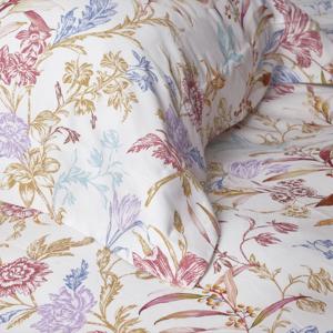 【寬庭】葡萄牙長纖棉寢飾四件式｜花漾植蘊 加大