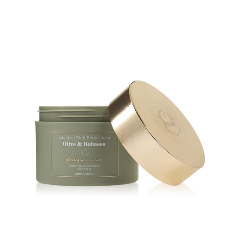 Laline 橄欖&巴巴蘇 植物潤澤保濕身體乳霜 250g