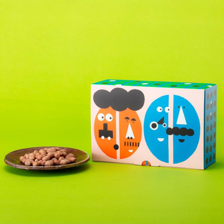 美好花生 鹹酥花生仁輕巧盒裝雙入組(台南選九號+黑金剛) 附提袋 10包/盒