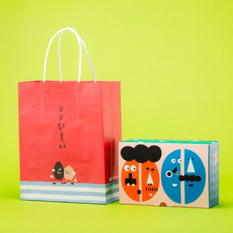 美好花生 鹹酥花生仁輕巧盒裝雙入組(台南選九號+黑金剛) 附提袋 10包/盒