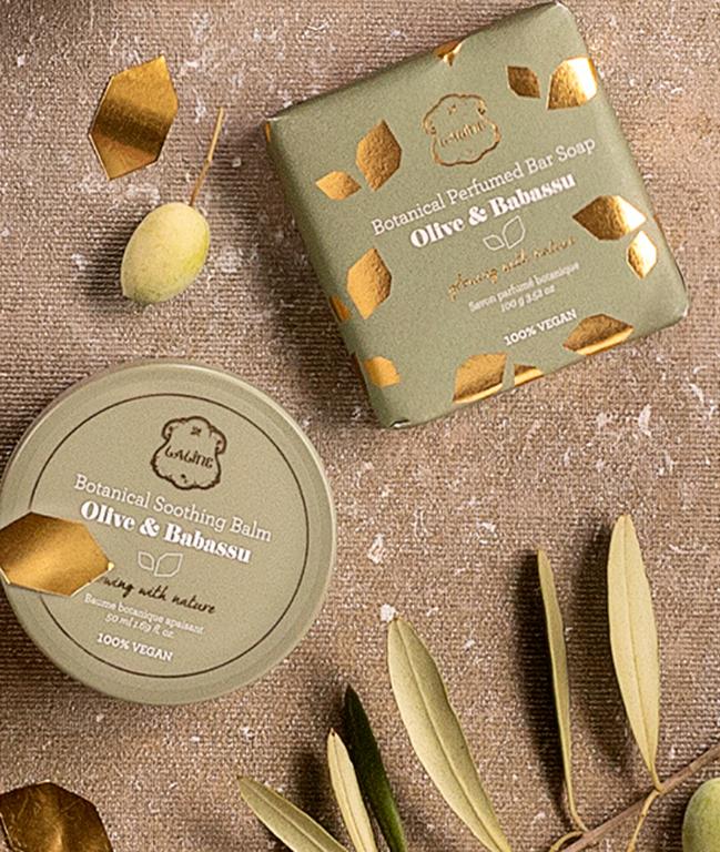 Laline 橄欖&巴巴蘇 植物香氛皂 100g