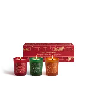 Trio of scented candles 3x75g