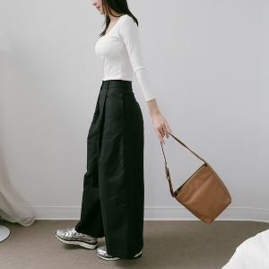 Supportingrole簡約百搭輕量兩用真皮手提肩背腋下托特包 焦糖奶茶