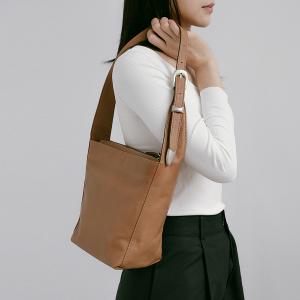 Supportingrole簡約百搭輕量兩用真皮手提肩背腋下托特包 焦糖奶茶