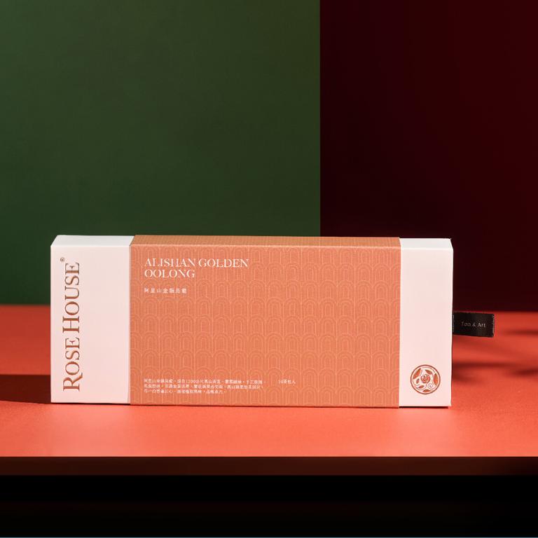 阿里山金韻烏龍 | Alishan Golden Oolong | 精品立體茶包盒 (10包入-附提袋)