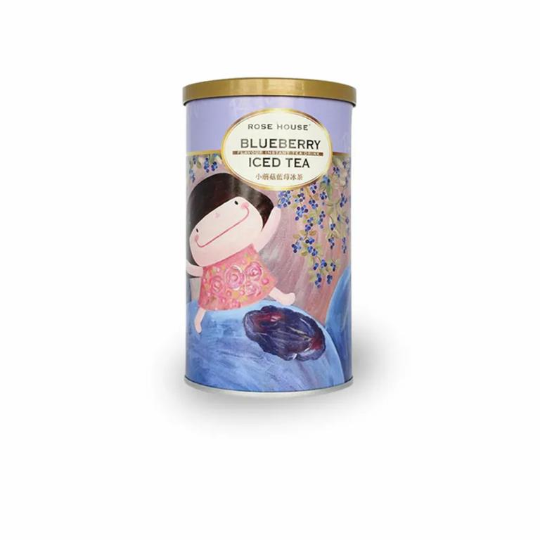 英式藍莓風味冰茶 280g茶粉/罐裝