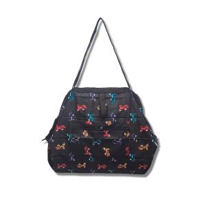 POPCORNGREEN摺疊旅行隨身袋(Ｌ)藝術家聯名款＿氣球狗＿彩色