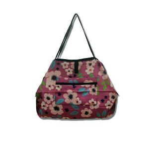 POPCORNGREEN摺疊旅行隨身袋(Ｌ)藝術家聯名款＿氣球狗＿桃花粉