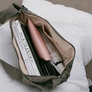 supportingrole簡約慵懶蓬鬆弧線多用斜肩背包 灰