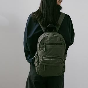 supportingrole簡約形塑俐落線條澎軟多用後背包 質感霧綠