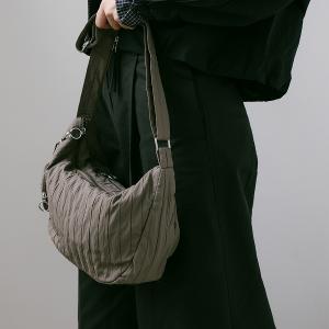 supportingrole簡約慵懶蓬鬆弧線多用斜肩背包 灰