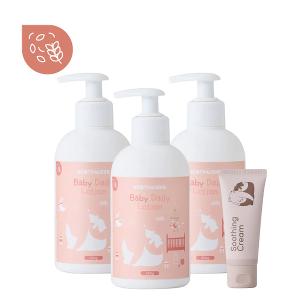 諾卡草本嬰兒潤膚乳 x 3 (贈諾卡草本秀秀霜 x 1 / 價值$599)
