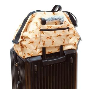 POPCORNGREEN摺疊旅行隨身袋(L)藝術家聯名款_氣球狗_奶茶