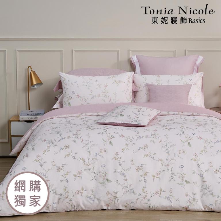 【Tonia Nicole 東妮寢飾】伊甸園之夢100%精梳棉兩用被床包組(雙人)
