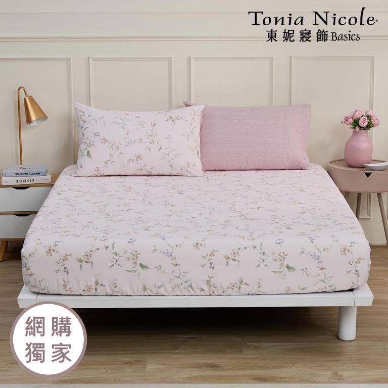 【Tonia Nicole 東妮寢飾】伊甸園之夢100%精梳棉床包枕套組(雙人)