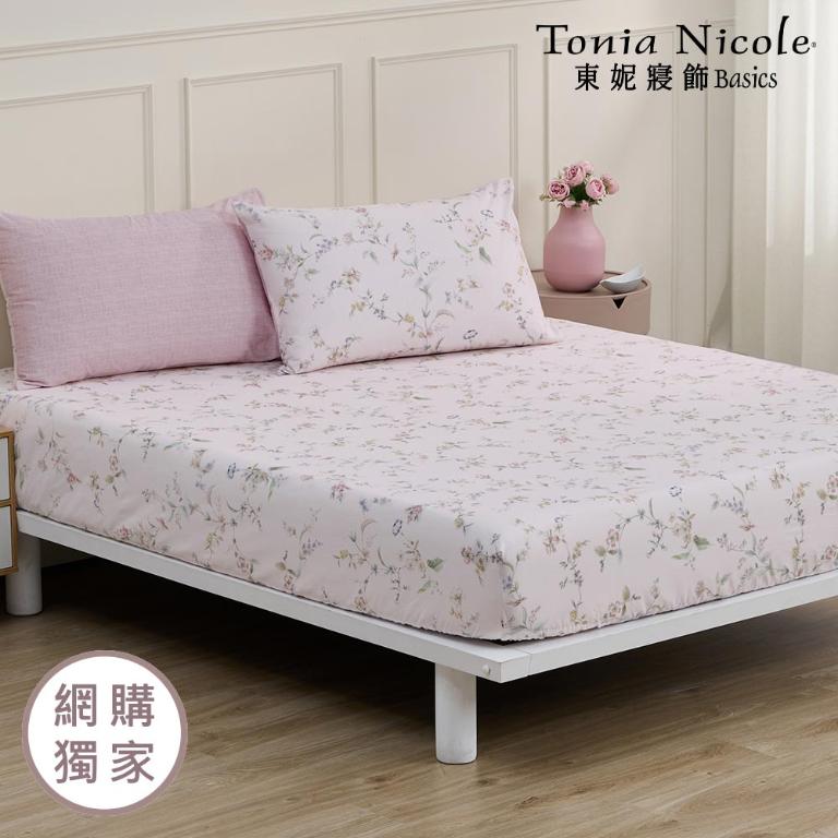 【Tonia Nicole 東妮寢飾】伊甸園之夢100%精梳棉床包枕套組(雙人)