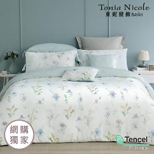 【Tonia Nicole 東妮寢飾】春翡之詩60支環保印染100%萊賽爾天絲兩用被床包組(加大)