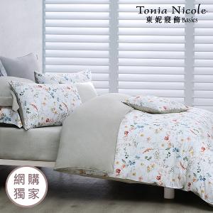 【Tonia Nicole 東妮寢飾】暖陽花事100%精梳棉兩用被床包組(雙人)