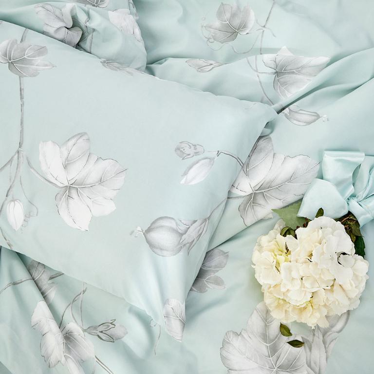 【DUYAN 竹漾】萊賽爾纖維單人床包二件組 / 淺青花語 台灣製