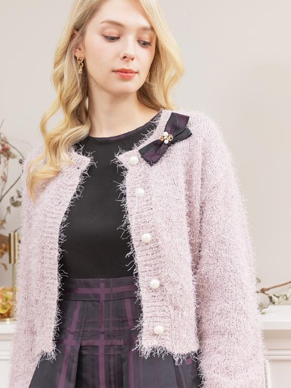 IRIS 淡雅百搭開襟毛衣(不含配飾)