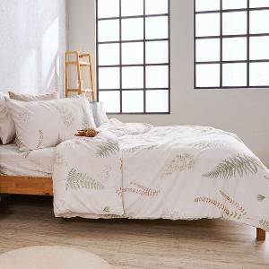 【DUYAN 竹漾】萊賽爾纖維雙人床包被套四件組 / 清夏綠影 台灣製