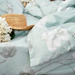 【DUYAN 竹漾】萊賽爾纖維單人床包二件組 / 淺青花語 台灣製